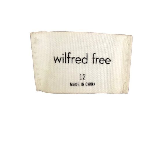 Aritzia Wilfred Free Cognac Charm Faux Leather High Waisted Pants Size 12 - Picture 8 of 9